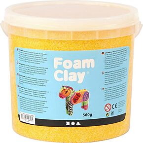 Grote pot Foam clay 560g geel