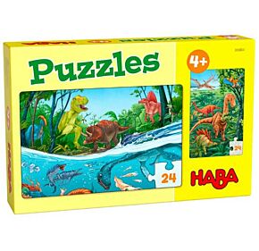Puzzels Dino's (2x 24)