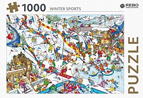 Puzzel wintersport 1000 stukjes