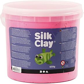 Roze Silk Clay grote pot 650g